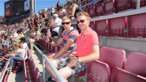 Niklas och David på Camp Nou