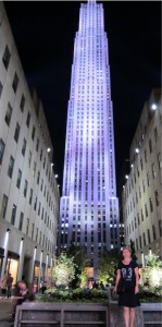 Christina vid Rockerfeller Center