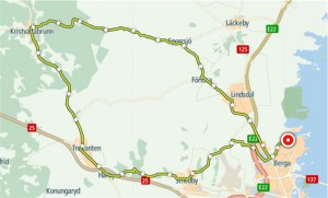 April avslutades med 55 km cykel på 2 timmar