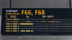 Gate F66 och Flighten går i tid