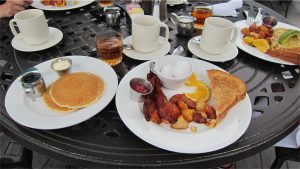 Dagens frukost på hotellet