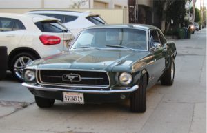 Ford Mustang 1968 i Venice i Los Angeles